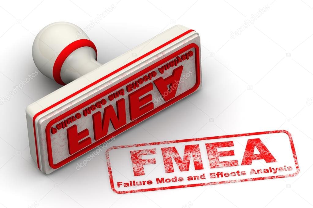 A rubber stamp with the word fmea on it.